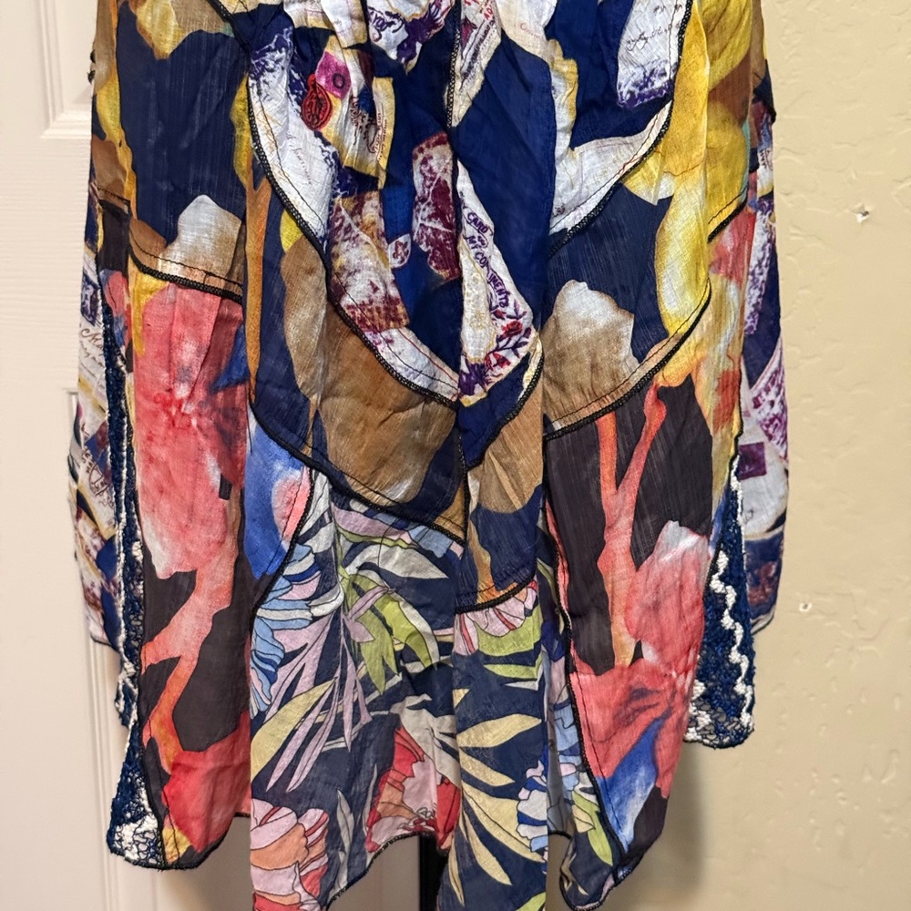 Super Fun Multicolor Patchwork Vest - image 5